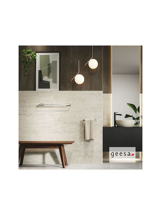Geesa Ράγα Μπάνιου Μονή Επιτοίχια με Βίδες ​60x60cm Inox Ασημί
