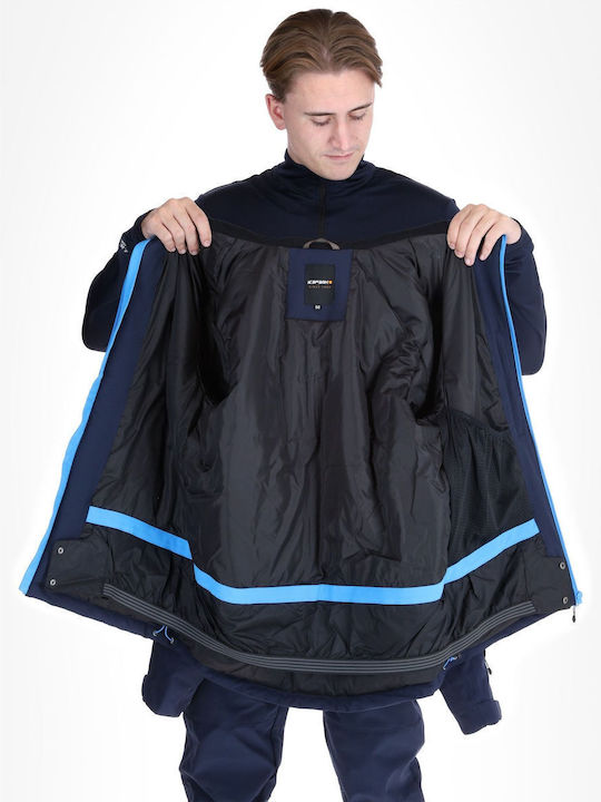 Icepeak 56130839-390 Ανδρικό Μπουφάν για Σκι & Snowboard Navy Μπλε