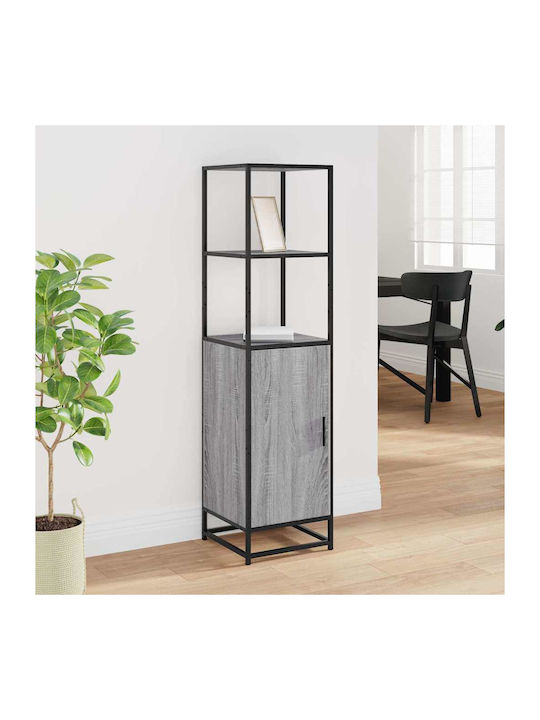 Cabinet Storage Made of Metal & Wood L35.5xW35xH139cm