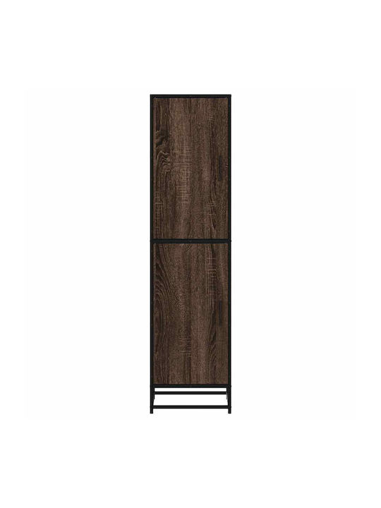 Cabinet Storage Made of Metal & Wood L35.5xW35xH139cm