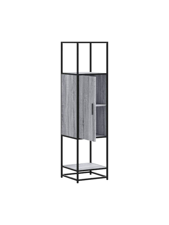 Cabinet Storage Made of Metal & Wood L35.5xW35xH139cm