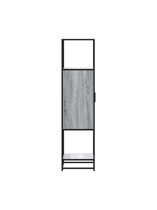 Cabinet Storage Made of Metal & Wood L35.5xW35xH139cm