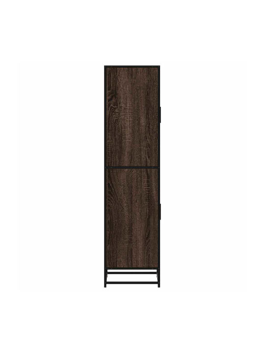 Cabinet Storage Made of Metal & Wood L35.5xW35xH139cm