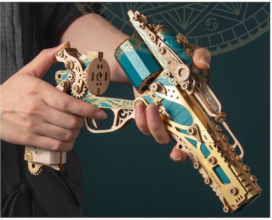 Classic Golden Revolver Hc Wood Puzzle 3D 176pcs
