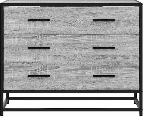 Συρταριέρα Κρεβατοκάμαρας Grey Sonoma 70x41x56cm