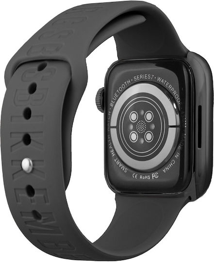 Bikkembergs BK06 Small Aluminium Smartwatch with Heart Rate Monitor Black Small