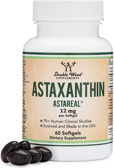 Double Wood Astaxanthin 12mg Special Dietary Supplement 60 softgels