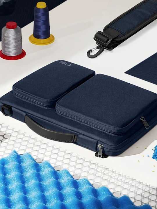 Tech-Protect Defender Τσάντα Ώμου / Χειρός για Laptop 14" σε Μπλε χρώμα