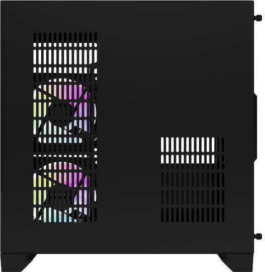 Darkflash FT350 Gaming Midi Tower Κουτί Υπολογιστή με Πλαϊνό Παράθυρο και RGB Φωτισμό Μαύρο