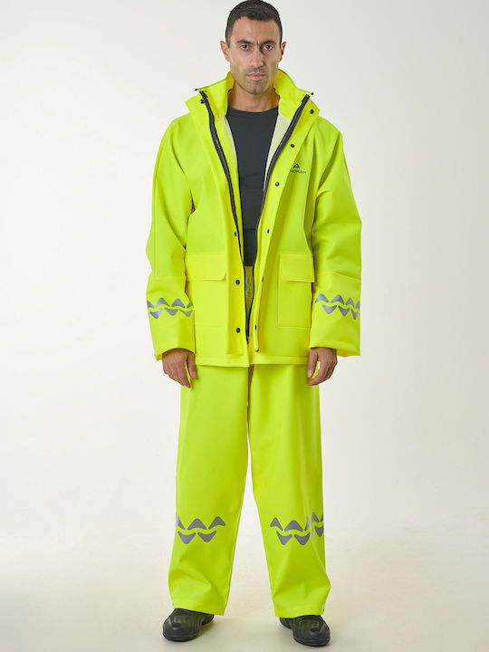 Anorak Αδιάβροχο Κοστούμι Street R-ii Long Φθορίζον Κίτρινο