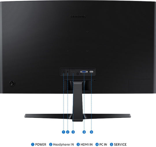 Samsung Essential S3 S27D364GAU VA Gebogen Monitor 27" FHD 1920x1080 mit Reaktionszeit 4ms GTG