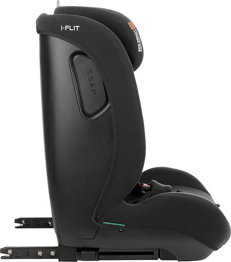 Kikka Boo i-Flit Baby Car Seat i-Size with Isofix Black 9-36 kg