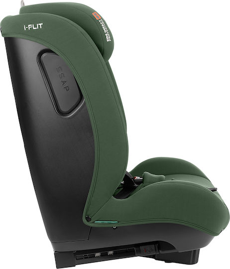 Kikka Boo i-Flit Baby Car Seat i-Size with Isofix Army Green 9-36 kg