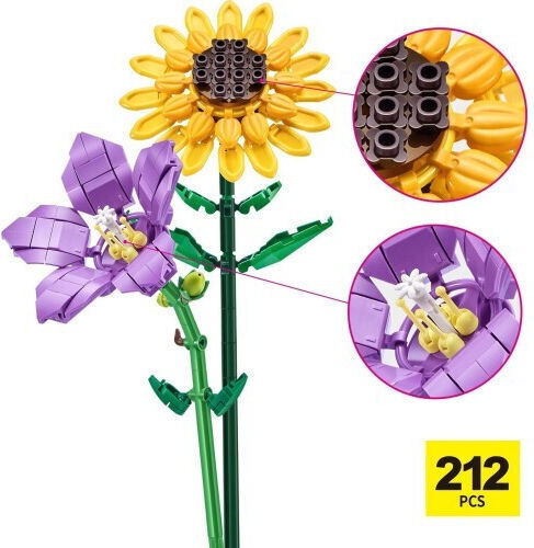 Zuru Max Build Building Blocks Garden Long Flowers for 3+ Years Various Designs 1pc