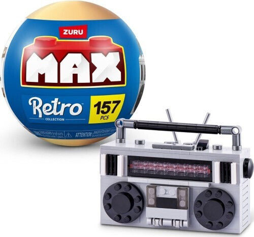 Zuru Max Build Retro Bauklötze für 3+ Jahre 1 Stück (Verschiedene Designs) 1 Stk