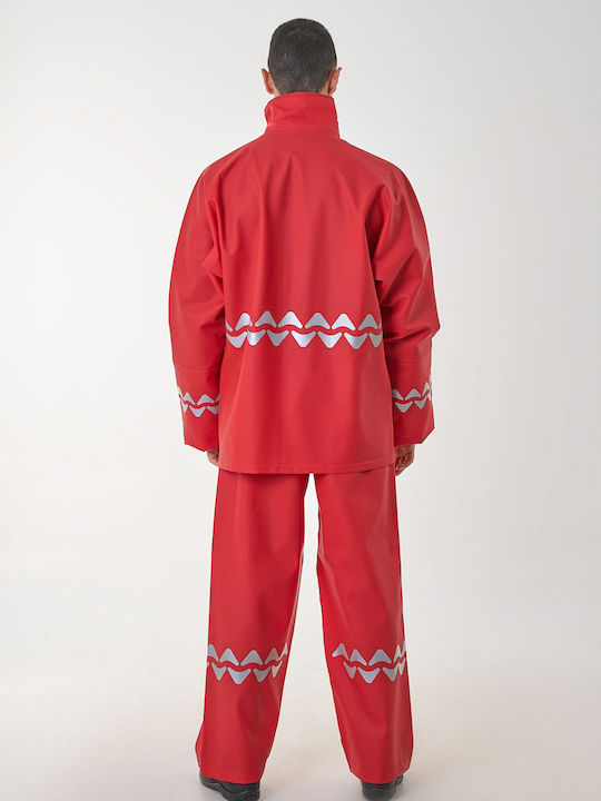 Anorak Αδιάβροχο Κοστούμι Street R-ii Long-κόκκινο