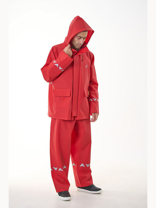 Anorak Wasserdichter Anzug Avenue R Lang Rot