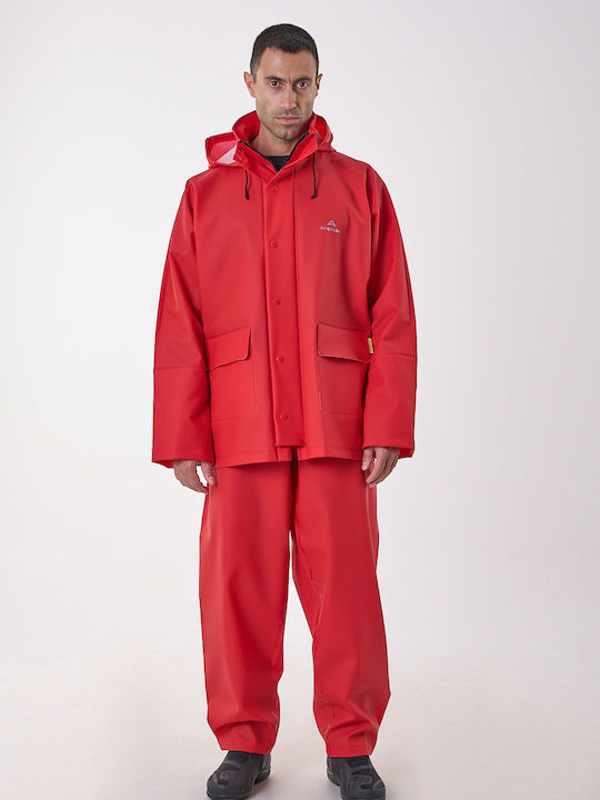 Anorak Αδιάβροχο Κοστούμι Avenue Long Κόκκινο