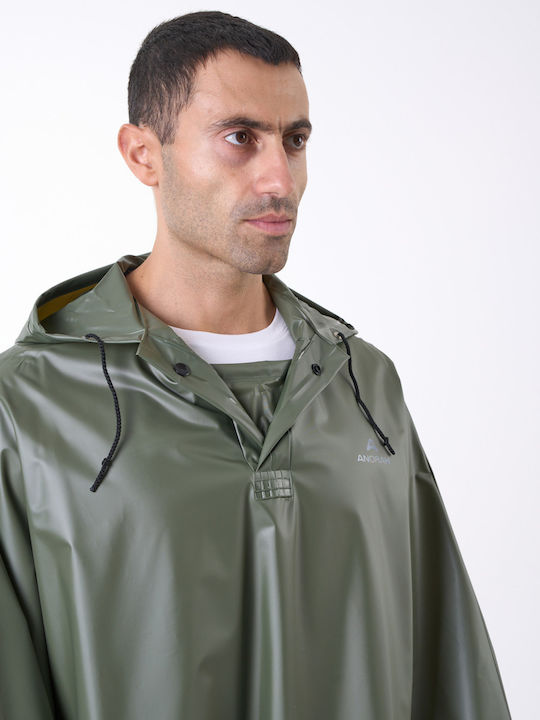 Anorak Αδιάβροχο Πόντσο Jumper Λαδί-one Size