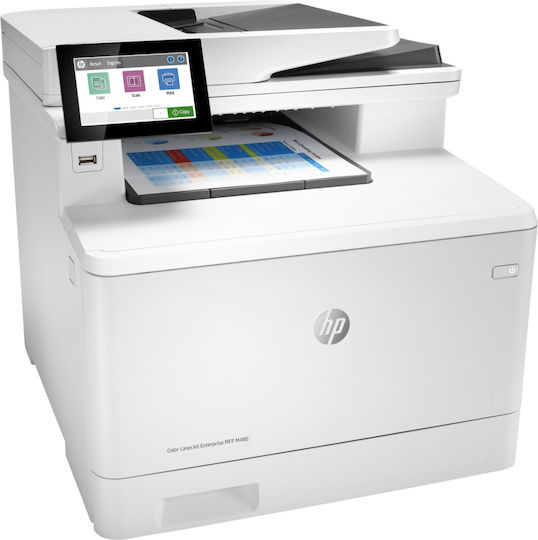 HP Color LaserJet Enterprise MFP M480f Έγχρωμο Φωτοτυπικό με Αυτόματο Τροφοδότη Φύλλων (ADF) και Σάρωση Διπλής Όψης