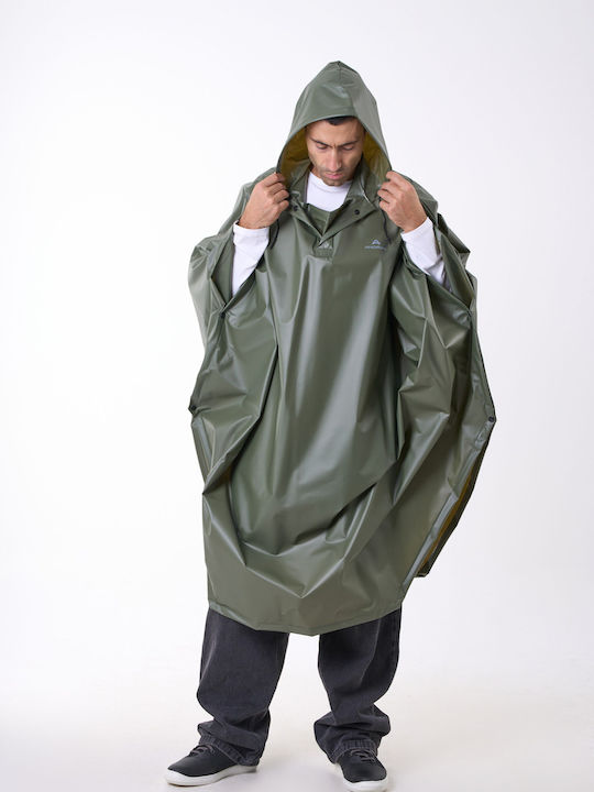 Anorak Αδιάβροχο Πόντσο Jumper Λαδί-one Size