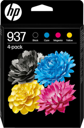 HP 937 Original InkJet Printer Ink Photo Blue / Black (6C400NE)