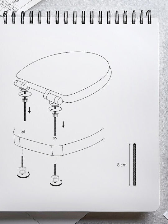 Free-standing Toilet Seat Awd Interior 1911 Edessa Mdf Wood Pattern