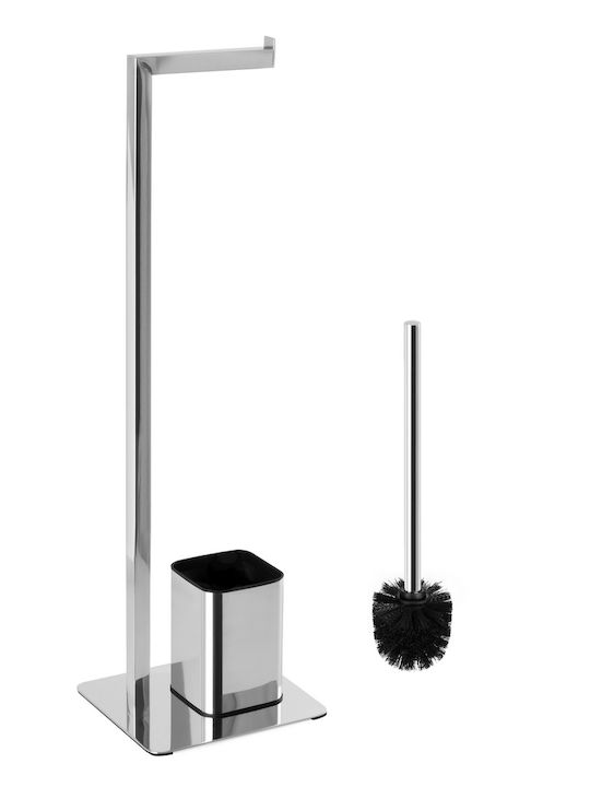 AWD Interior Metallic Toilet Brush Silver
