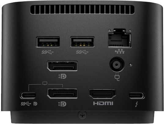 HP Thunderbolt Dock 280W G4 w/Combo Cable Thunderbolt 4 Docking Station with HDMI/DisplayPort 4K PD Ethernet Black