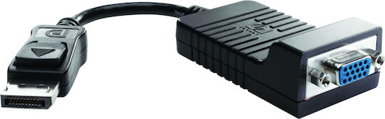 HP AS615AA Конвертор DisplayPort мъжки към VGA женски Черен 1бр