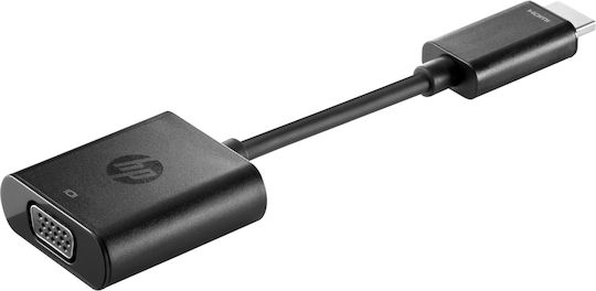 HP Μετατροπέας HDMI male σε VGA female 1τμχ H4F02AA