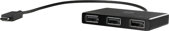 HP Hub 3 Θυρών USB 3.0 με σύνδεση USB-C