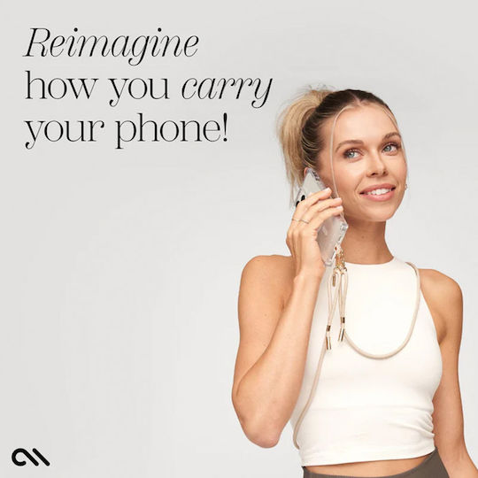 Case-Mate Curea pentru gât pentru telefoane mobile Bej
