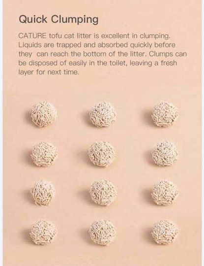 Cature Natural Tofu Clumping Cat Litter Пелети за котки Тофу 18лт
