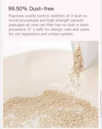 Cature Natural Tofu Clumping Cat Litter Cat Pellet Tofu with Scent Green Tea 6lt