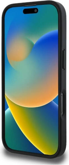 DKNY Pattern Umschlag Rückseite Metallisch Schwarz (iPhone 17 Pro Max / iPhone 17 Pro / iPhone 16 Pro Max)