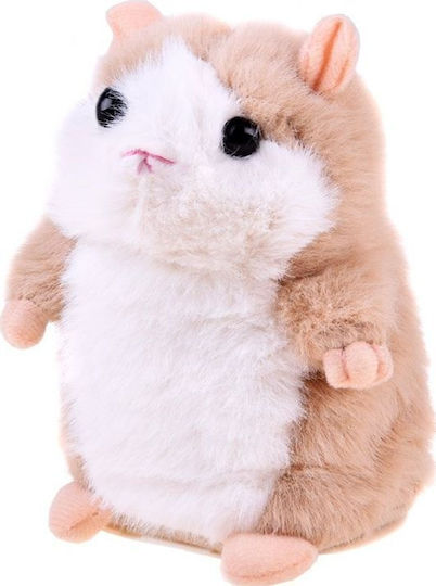 Jokomisiada Jucărie de pluș Hamster Bej 10 cm.