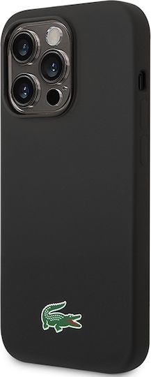 Lacoste Silicone Magsafe Back Cover Πλαστικό / Σιλικόνης Μαύρο (iPhone 14 Pro Max)