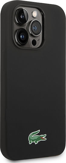 Lacoste Silicone Magsafe Back Cover Πλαστικό / Σιλικόνης Μαύρο (iPhone 14 Pro Max)