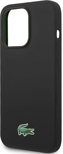 Lacoste Silicone Magsafe Back Cover Πλαστικό / Σιλικόνης Μαύρο (iPhone 14 Pro Max)