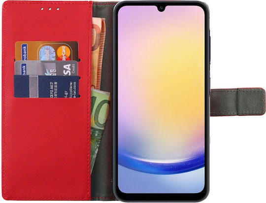 Volte-Tel Книга Изкуствена кожа Червен (Samsung A35 5G, A356)