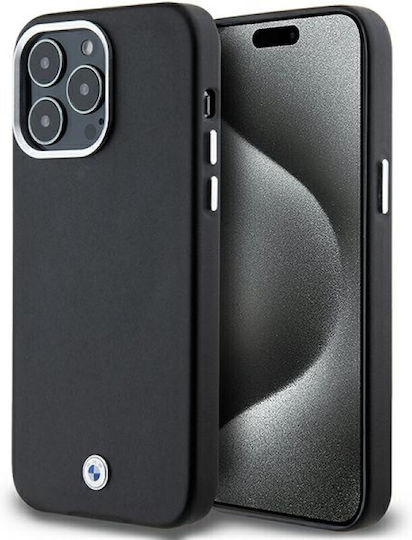BMW Wrapped Back Cover Σιλικόνης / Πλαστικό / Δερμάτινο Μαύρο (iPhone 15 Pro Max)