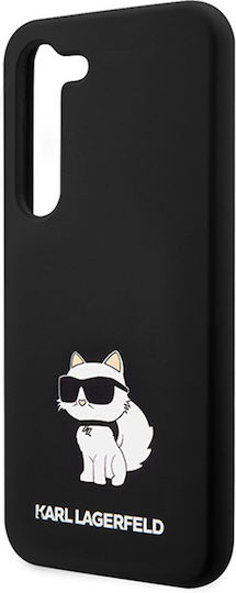 Karl Lagerfeld Choupette Umschlag Rückseite Kunststoff / Silikon Schwarz (Galaxy S24+)