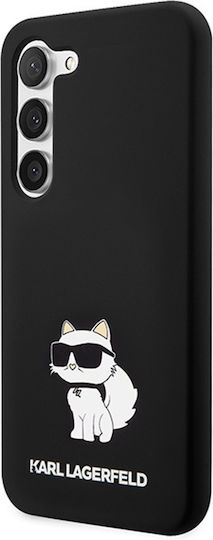 Karl Lagerfeld Choupette Umschlag Rückseite Kunststoff / Silikon Schwarz (Galaxy S24+)