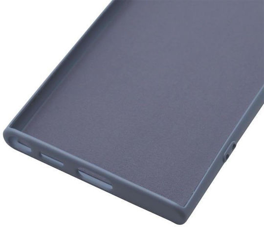 iNOS Liquid Back Cover Σιλικόνης Γκρι / Μπλε (Galaxy S22 Ultra 5G)
