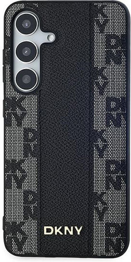 DKNY Pattern Umschlag Rückseite Synthetisches Leder / Leder Schwarz (Galaxy S24)