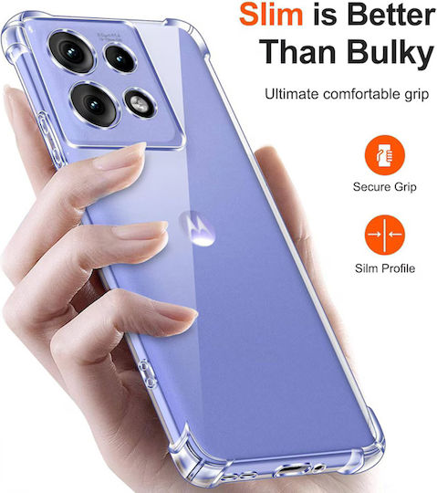 Techsuit Shockproof Clear Back Cover Silicone Transparent (Motorola Edge 50 Neo / Edge 60 Neo)