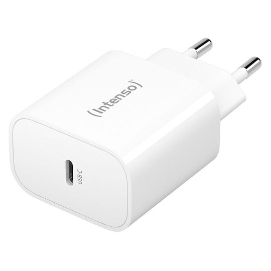 Intenso Φορτιστής Χωρίς Καλώδιο με Θύρα USB-C 20W Λευκός (W20C)