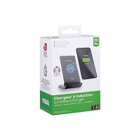 T'nB Wireless Charger (Qi Pad) 15W Blacks (010063)