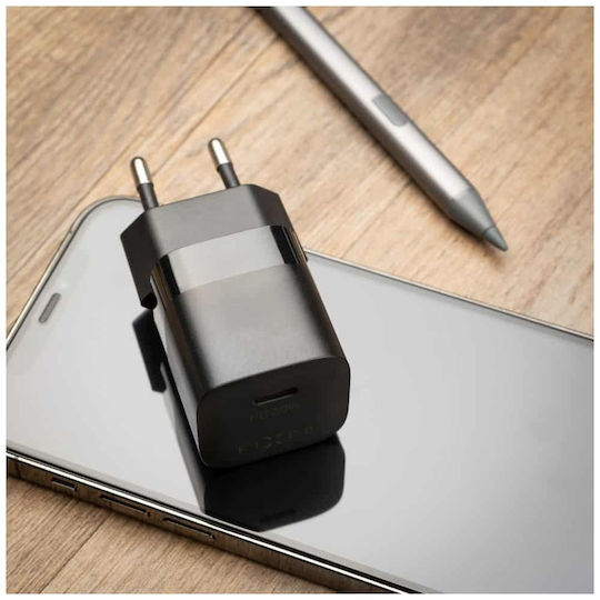 Fixed Wireless Charger with USB-C Port 30W Power Delivery Black